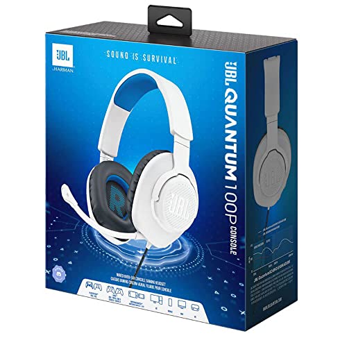 Wired Over-Ear Gaming Headset with Detachable Mic, White D870980