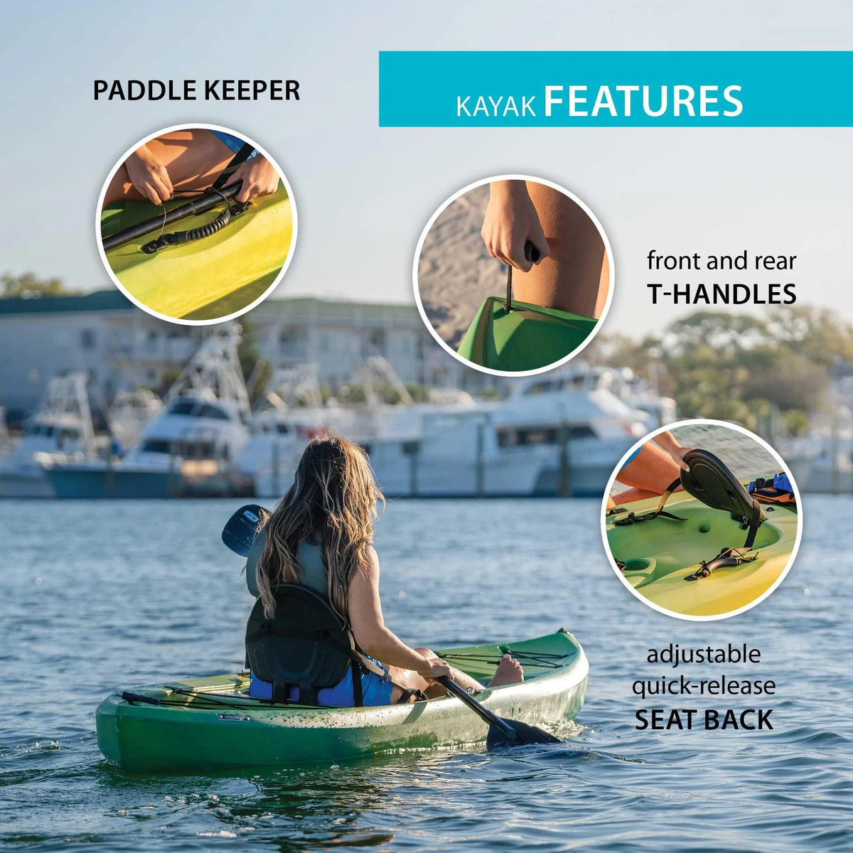Sit-On-Top Kayak with Paddle U3740