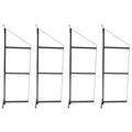 3 Tier Shipping Container Shelving Bracket 18" x 60" Black K858851