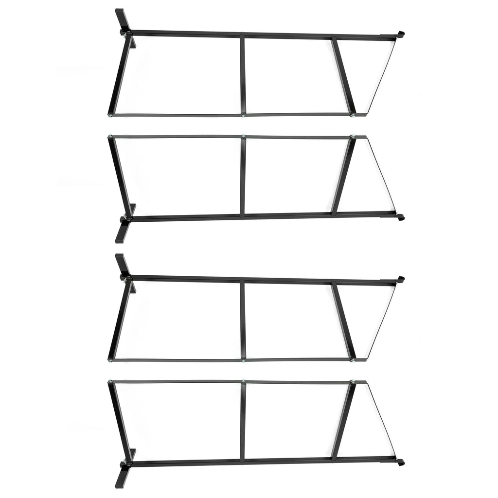 3 Tier Shipping Container Shelving Bracket 18" x 60" Black K858851