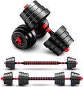 66LB 2 in 1 Adjustable Dumbbell Set with Connecting Rod M894