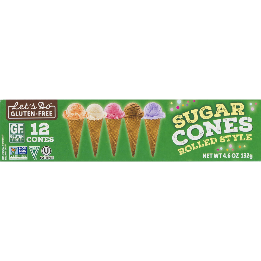 Gluten Free Sugar Cones, 4.6 Oz, 12 Ct S232663