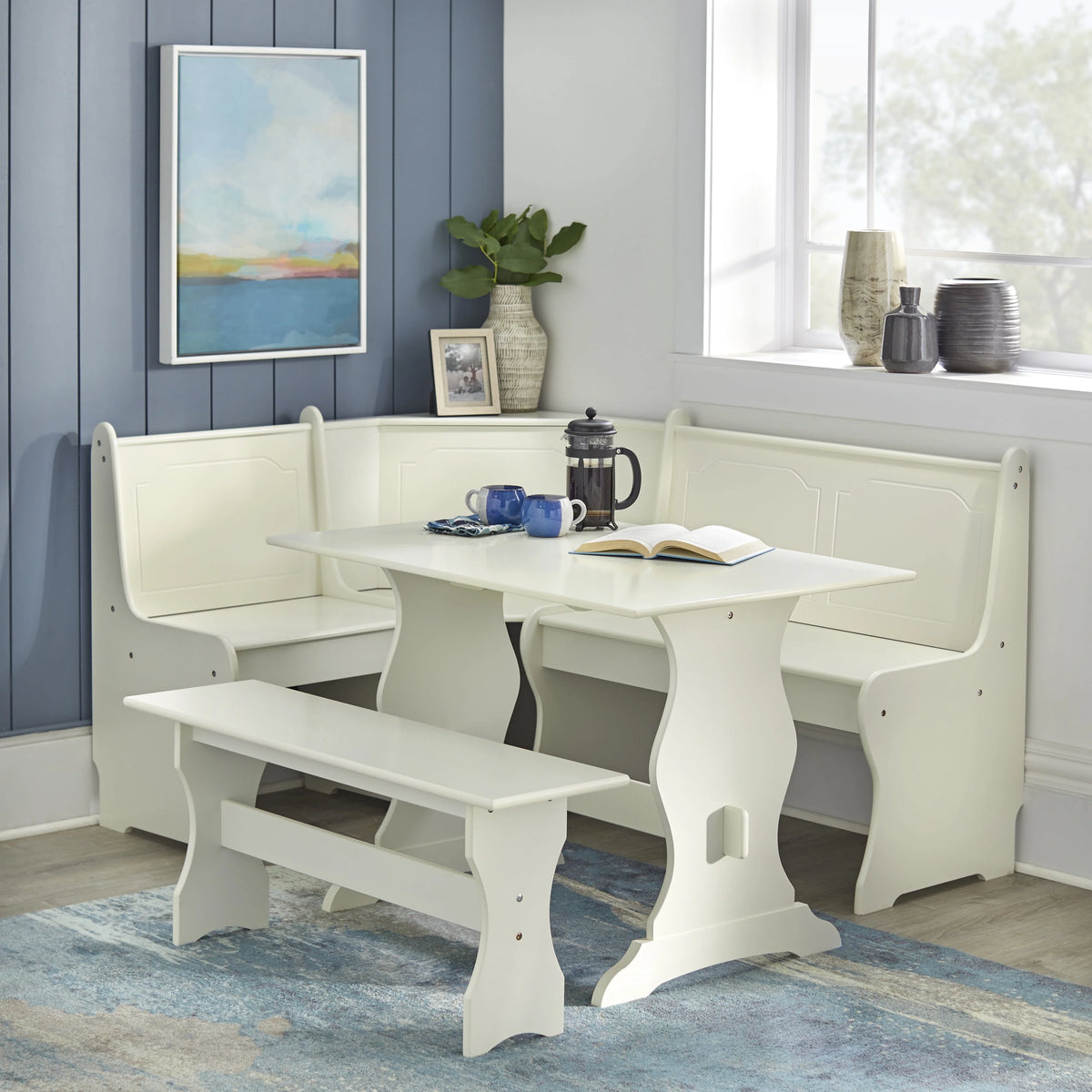 Espresso Corner Dining Nook with Storage R3951