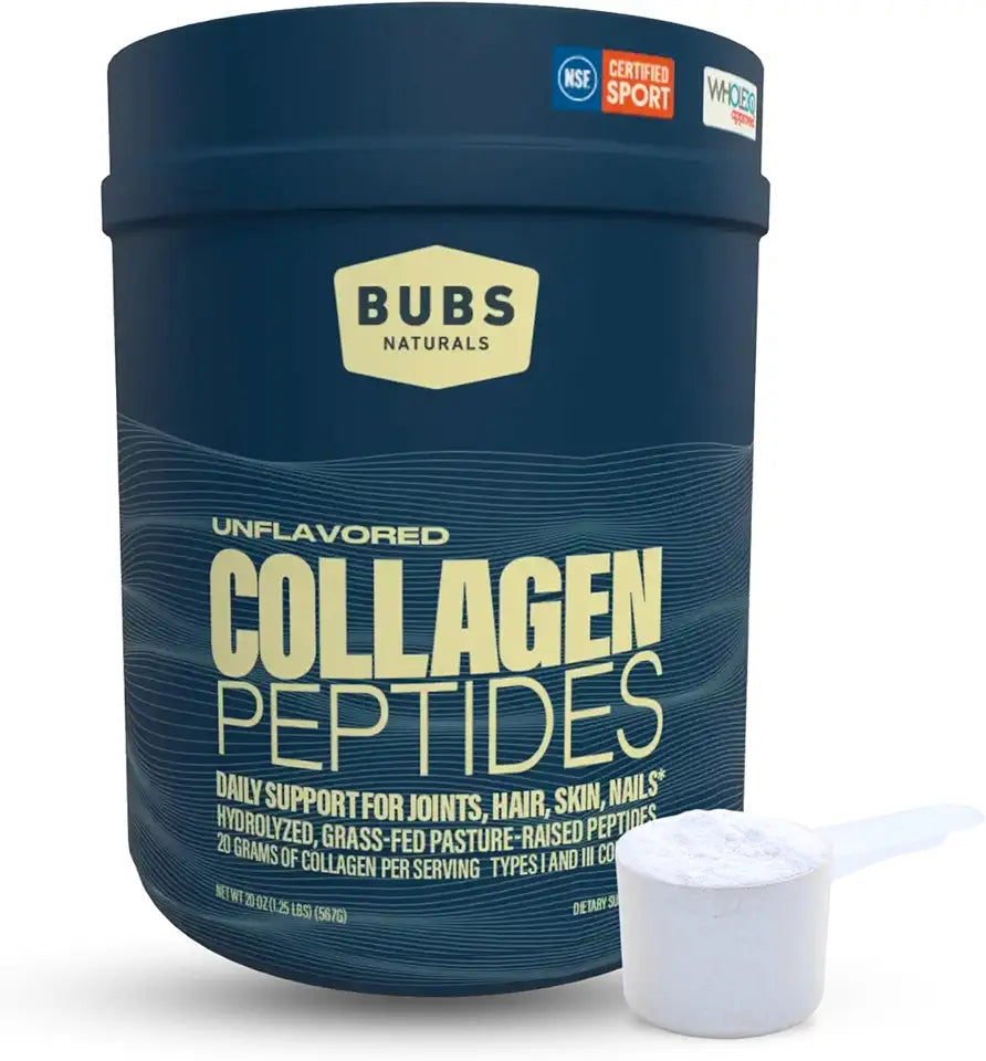 Collagen Peptides Powder, Unflavored Hydrolyzed, 20 oz E633