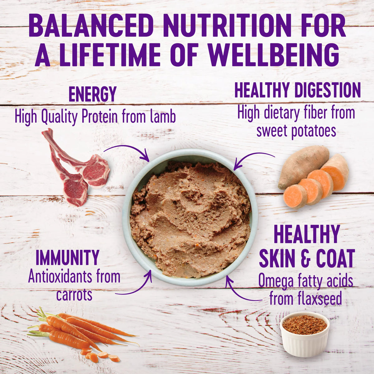 Natural Wet Canned Dog Food, Lamb & Sweet Potato, 12.5-Ounce Can (Pack of 12) R510