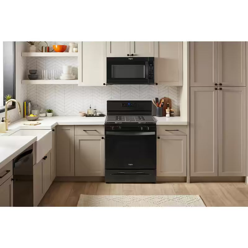 4-Burner Freestanding Gas Range in Black B762413