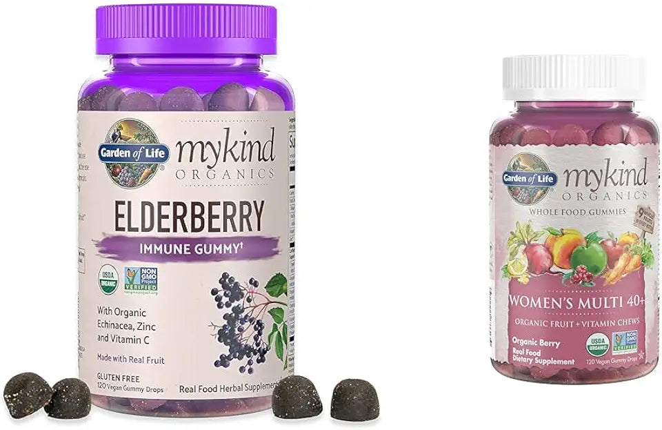 Organic Elderberry Gummies Immune Support Supplement A736