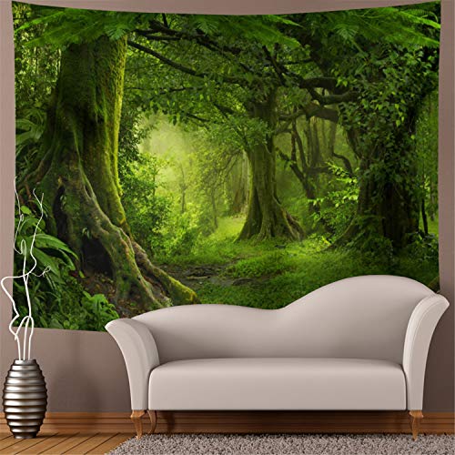 Green Tree Forest Tapestry Wall Hanging U271
