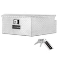 39 Diamond Plate Aluminum Trailer Tongue Box with Lock Key M701301