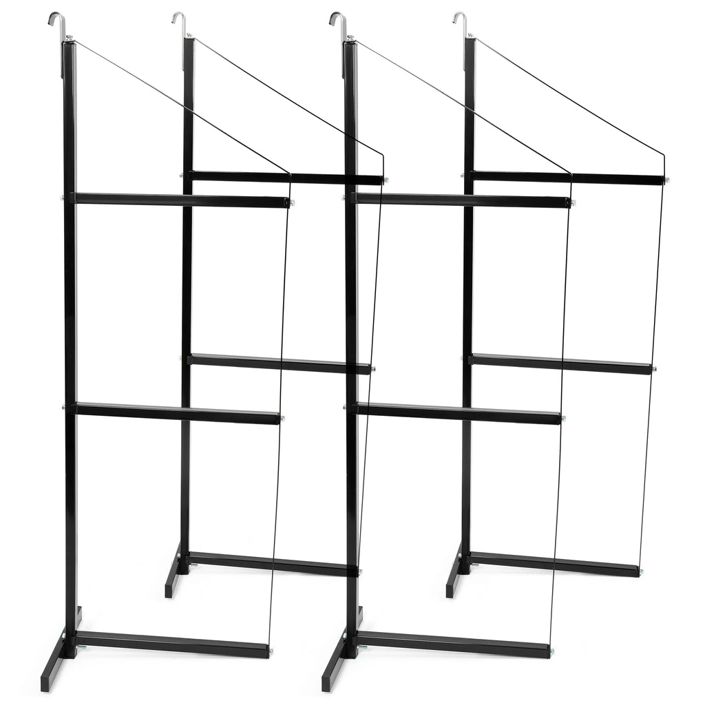 3 Tier Shipping Container Shelving Bracket 18" x 60" Black K858851