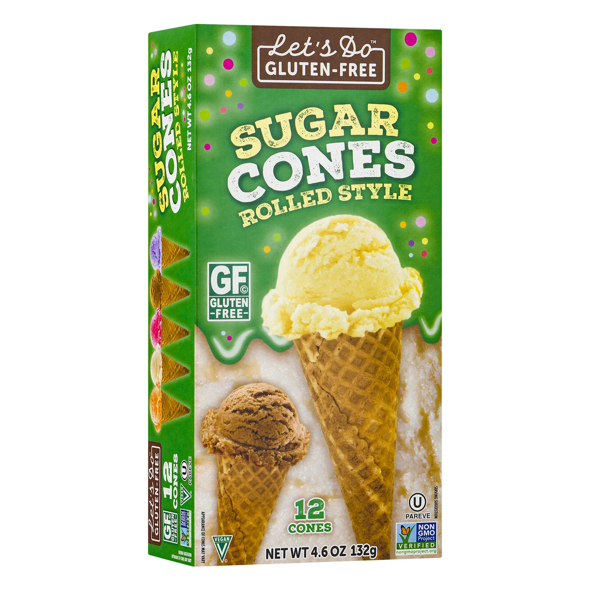 Gluten Free Sugar Cones, 4.6 Oz, 12 Ct S232663