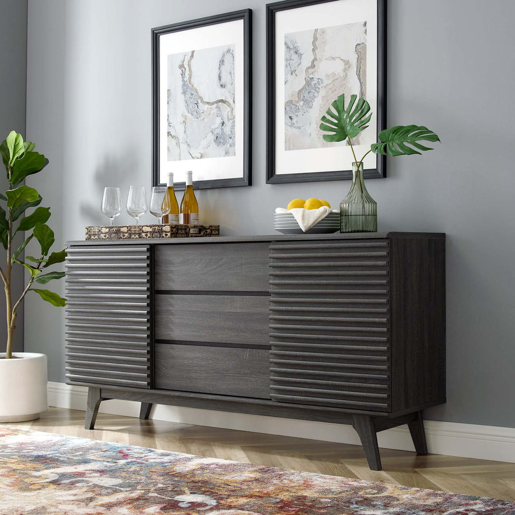 Charcoal Sideboard Buffet Table or TV Stand G561082