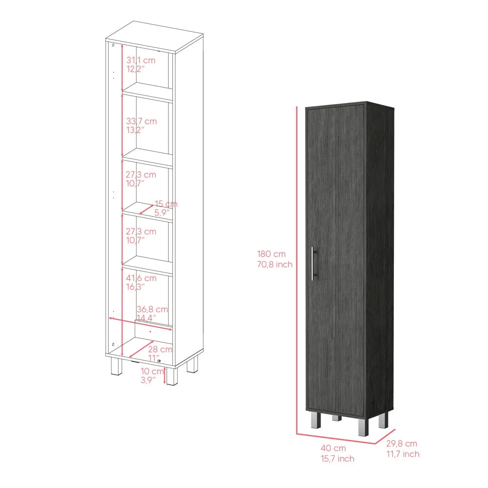 Smokey Oak Cabinet Storage Y79248