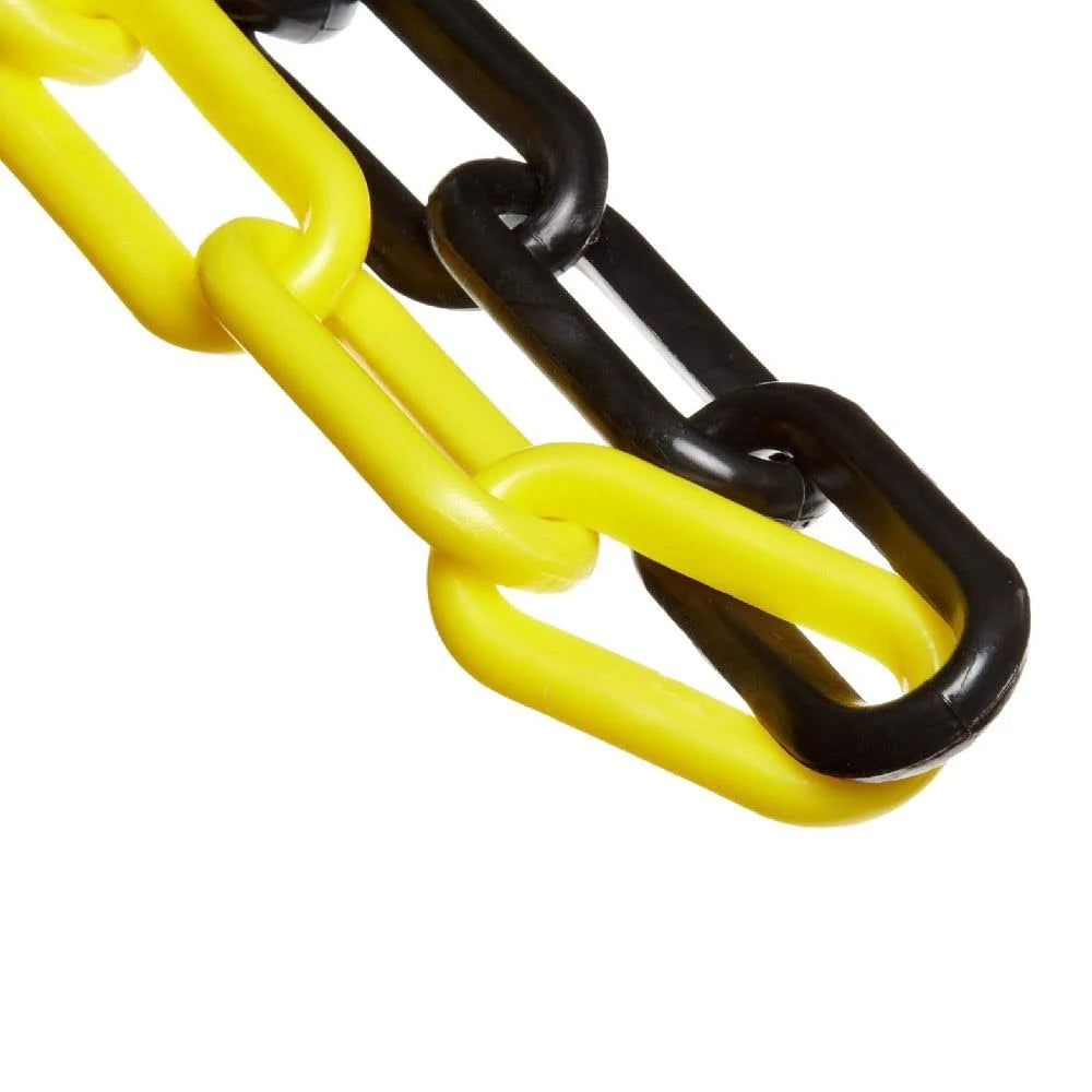 Black Yellow Plastic Chain Barrier X1363
