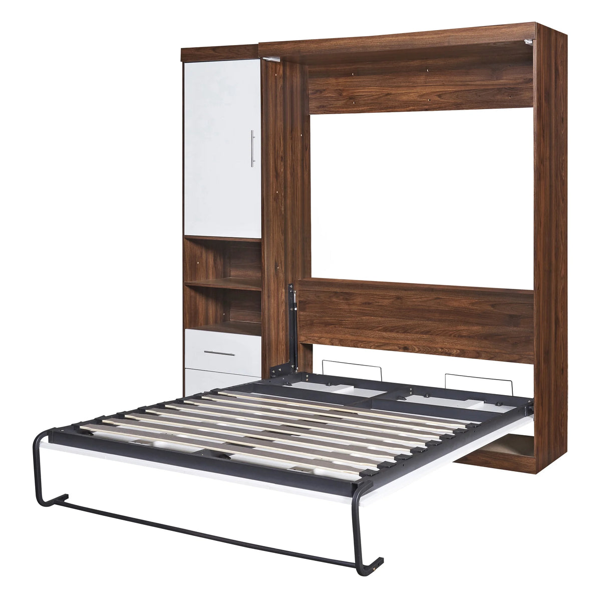 Twin Size Murphy Bed with Cabinet E349