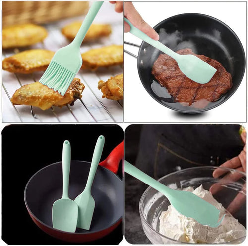 12 Pieces Silicone Kitchen Utensils Set with Holder R46573