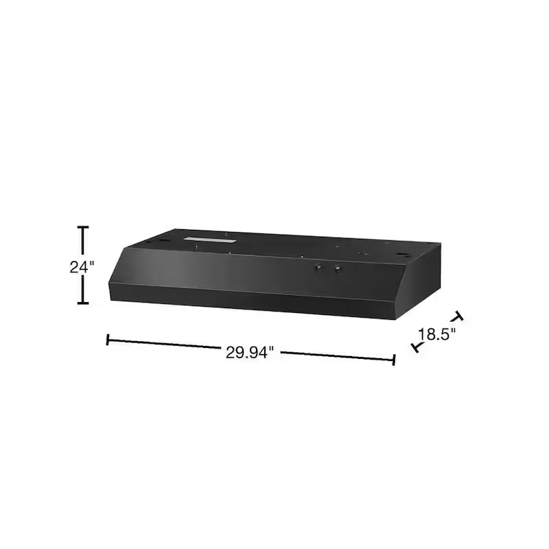Black Under Cabinet Range Hood H803