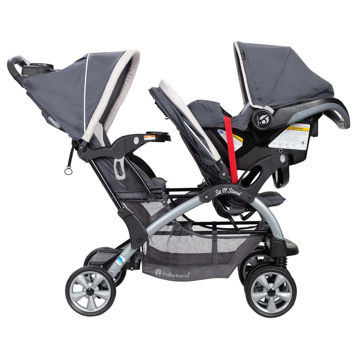 Double Baby Stroller and Car Seat Combo T389
