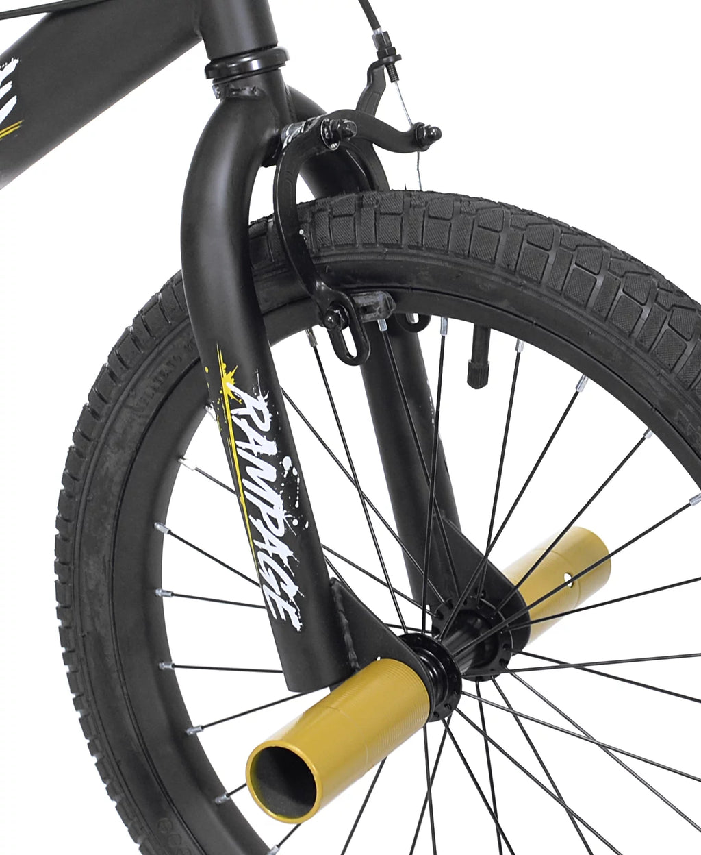18 in. White and Black Bike M943