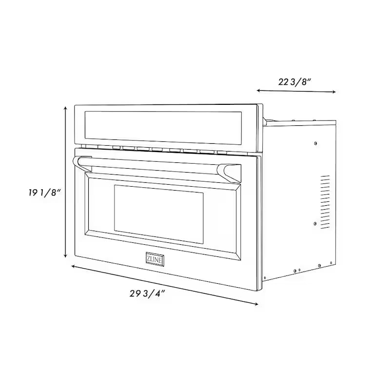 30 in. 1000-Watt Built-In Microwave Oven B726