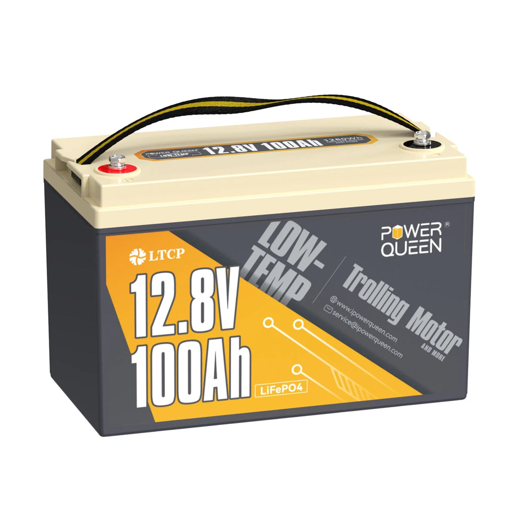 12.8V 100Ah LiFePO4 Deep Cycle Battery with 100A BMS M3726