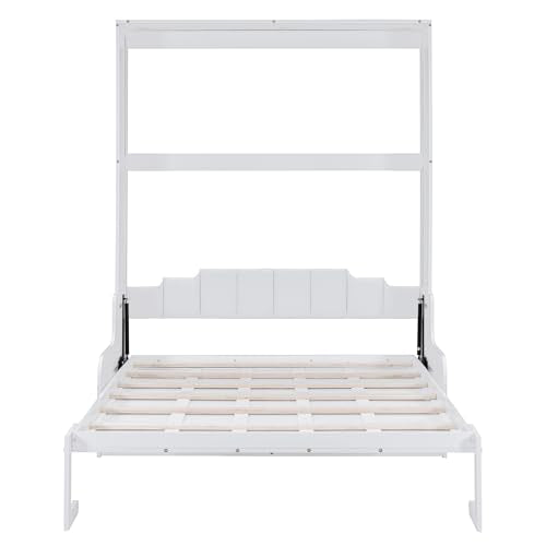 Queen Size Grey Murphy Bed with Sofa and Cushion X12635
