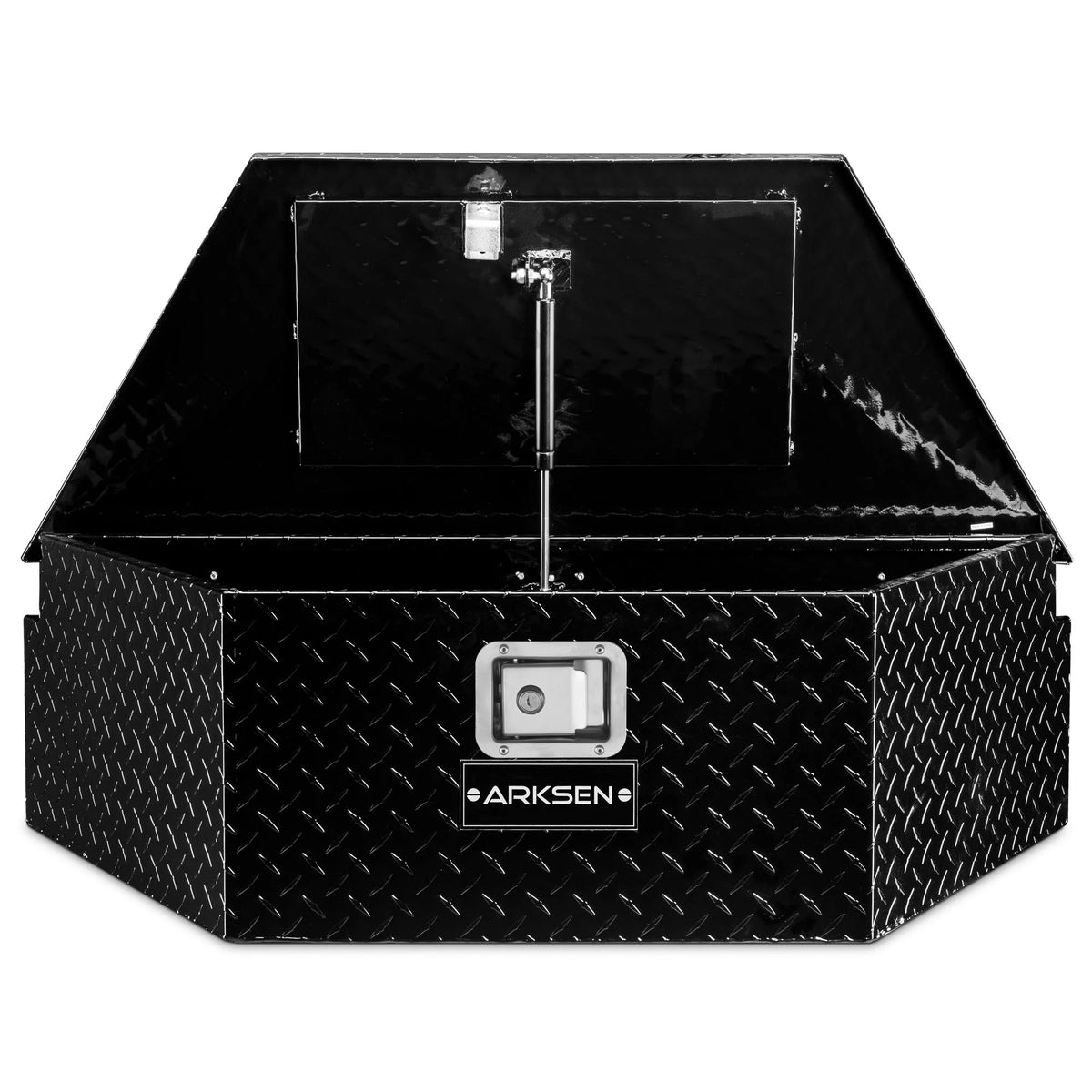 39 Diamond Plate Aluminum Trailer Tongue Box with Lock Key M701301