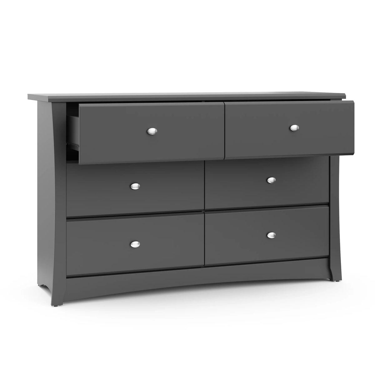 White 6 Drawer Double Dresser G10470