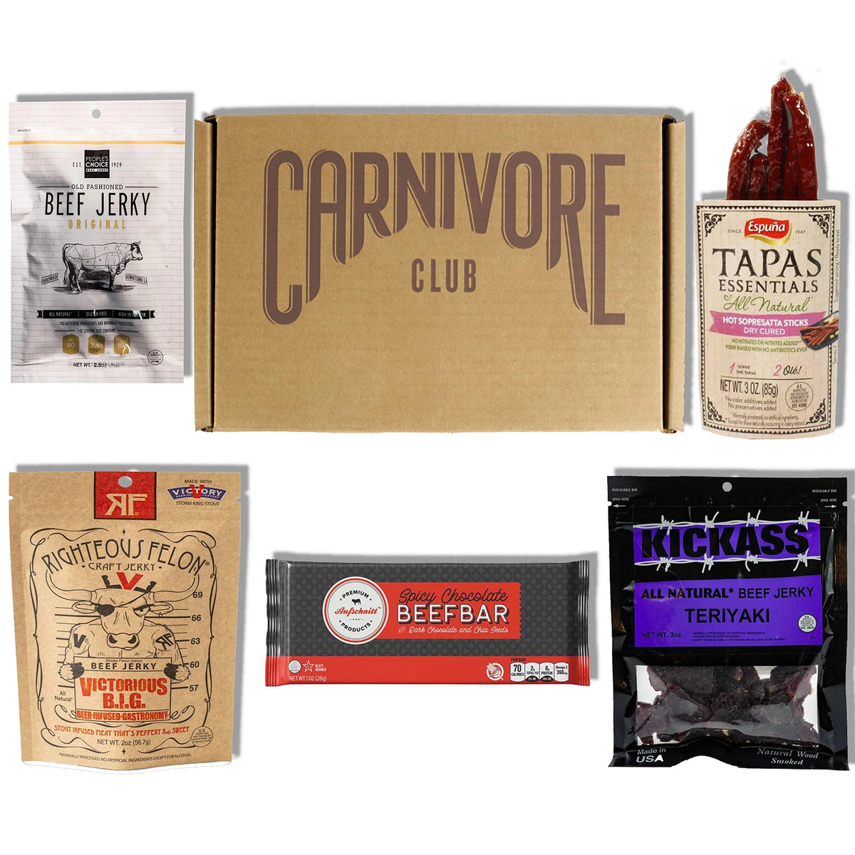 Beef Jerky and Meat Sticks Sampler R869