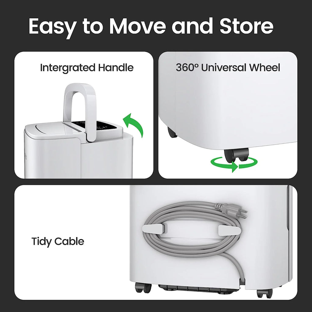 80 Pints Energy Star Home Dehumidifier with Drain Hose O563901