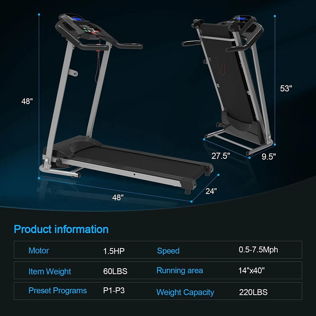 Folding Treadmill with 12 Preset Programs A5441