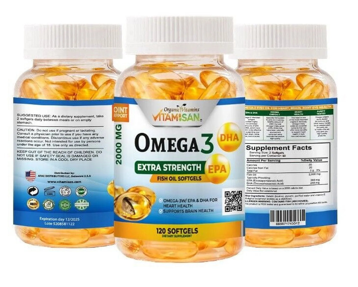 Omega 3 2000mg 120 Softgels Fish Oil T94836