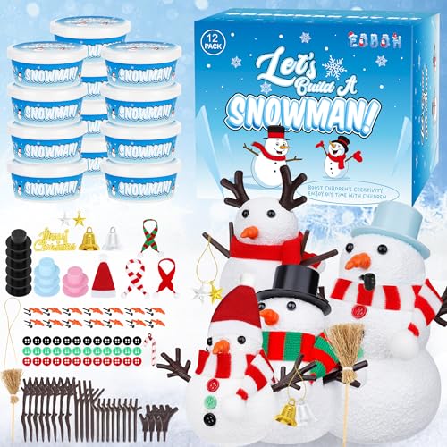 48 Pack Snowman Kit Christmas Crafts DIY Toys Kit Z619