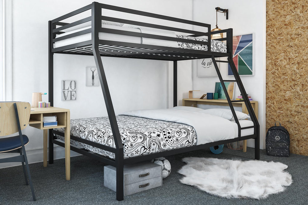 Black Twin over Full Metal Bunk Bed N954