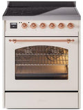 Antique White Induction Range with Electric Oven Q8761