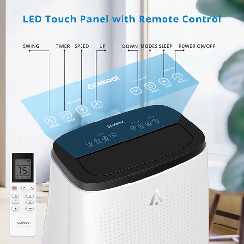 14000 BTU 3-in-1 Portable Air Conditioner with Fan & Dehumidifier J106754