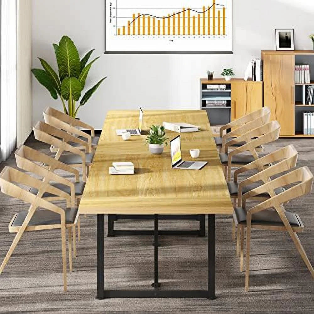 70.8'' Executive Desk Computer Desk Wooden Workstation (Oak) E7536