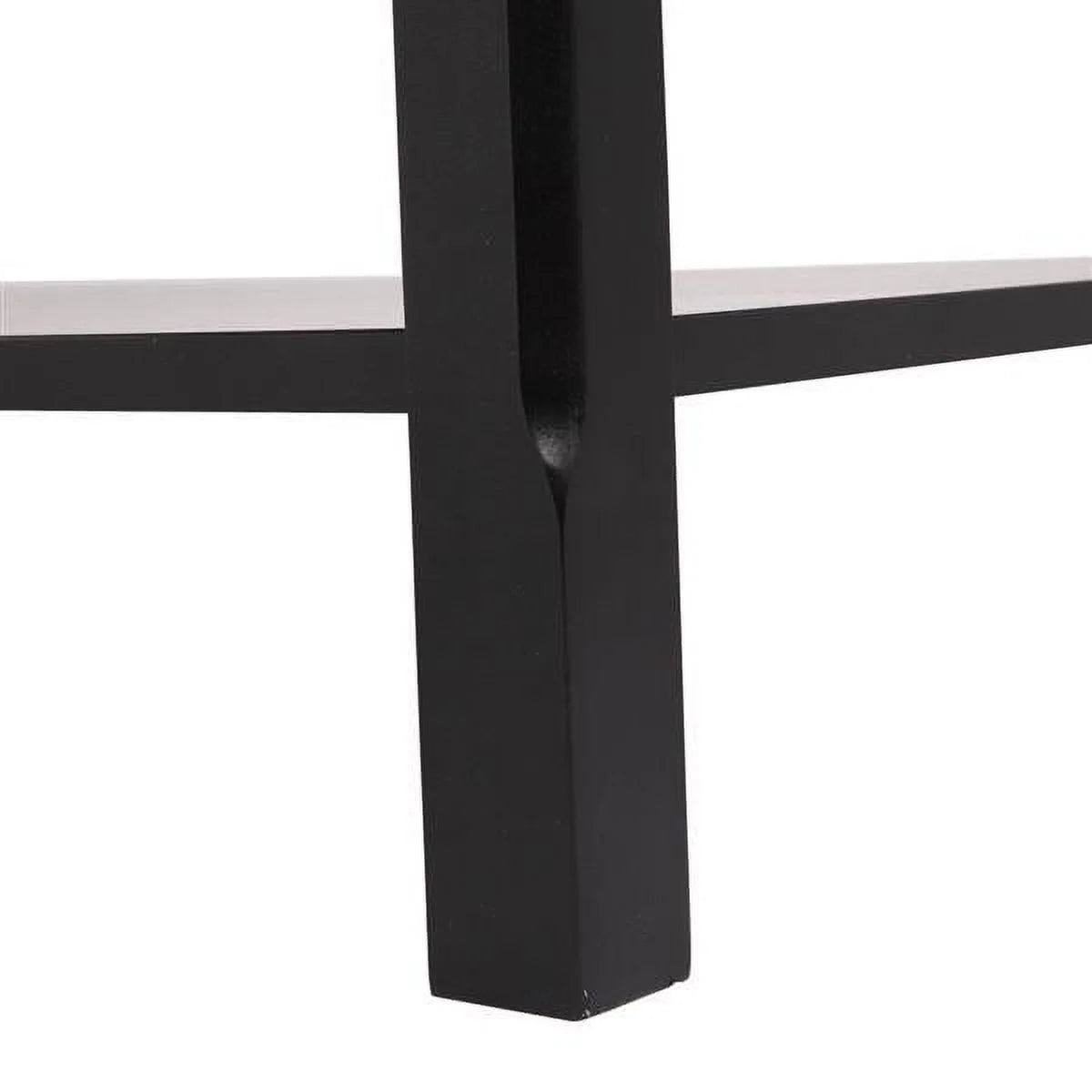 Black Solid Wood Coffee Table U7792