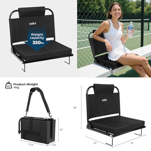 Bleacher Chairs with Back and Cushion W698897