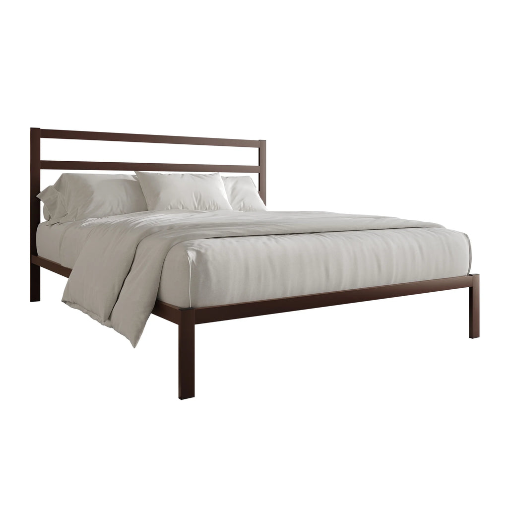 Queen Size Black Metal Platform Bed N760394