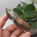 Natural Crystal Rough Copper Pyrites Wand Gemstone Obelisk P4405
