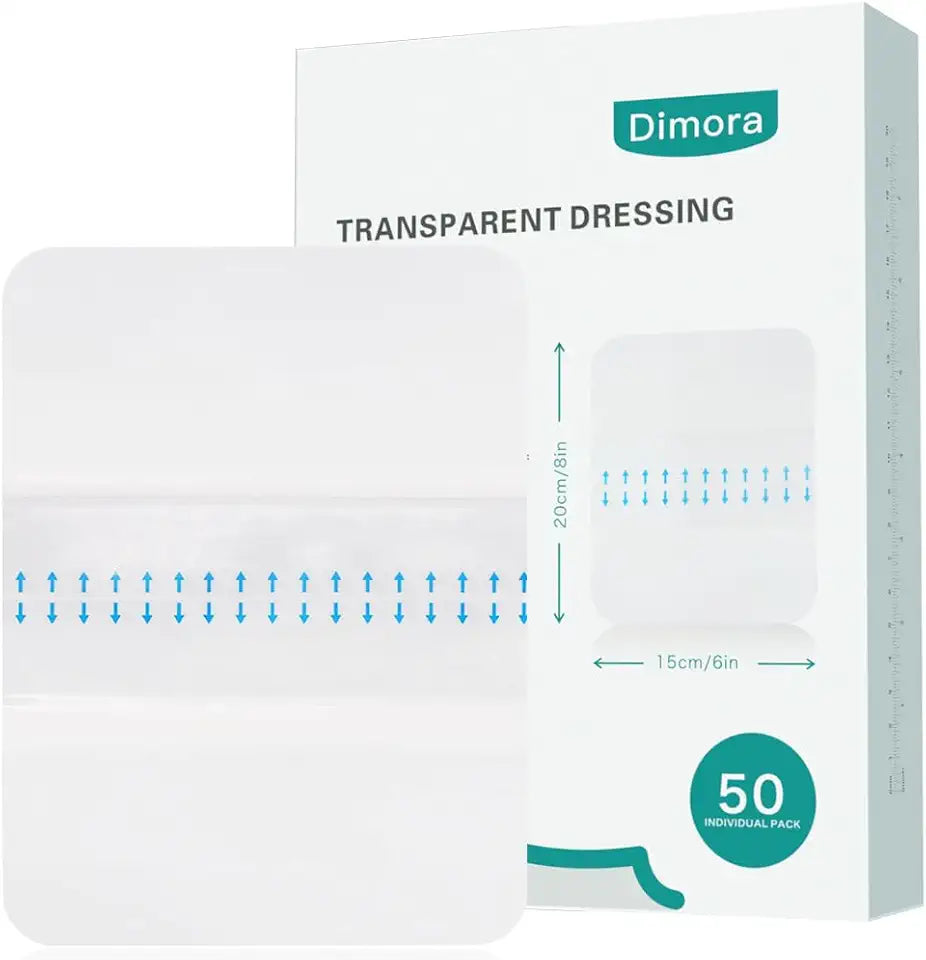 Waterproof Transparent Film Dressing 6x8 inch 50 Pack W13768