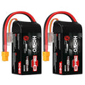 3S 2200mAh 80C 11.1V Shorty Lipo Battery Pack 2 Pack G83580