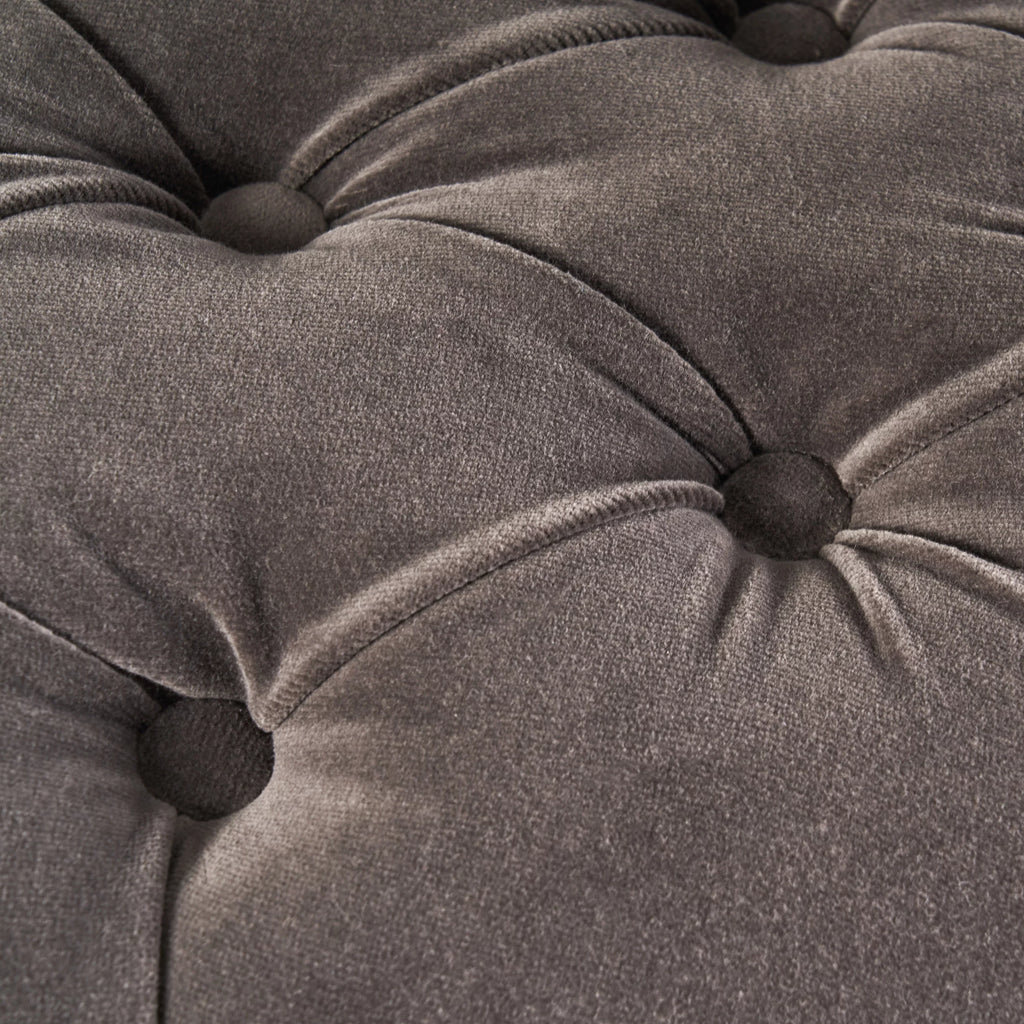 Charcoal Velvet Tufted Dining Chairs Set of 2 B4901