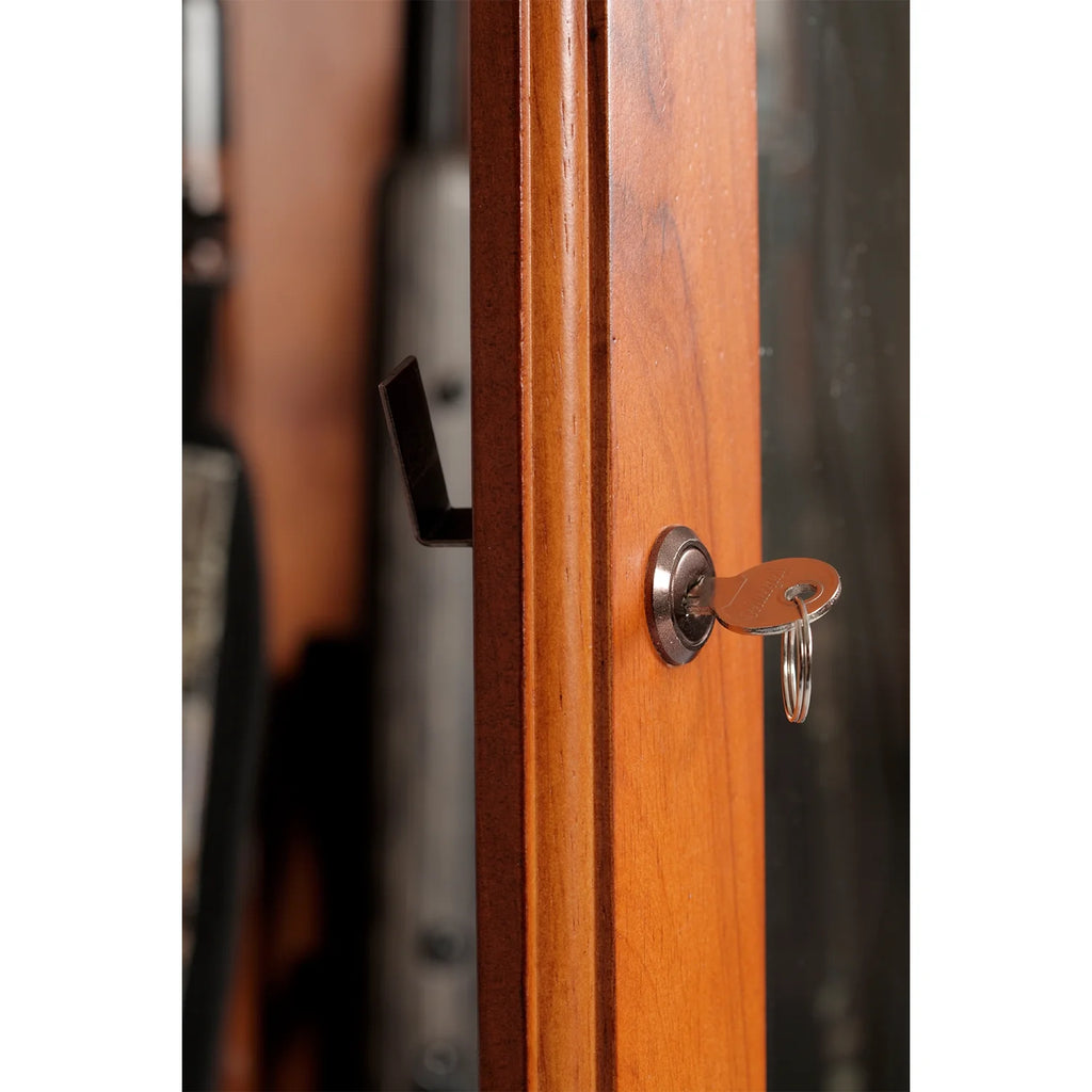 10 Long Gun Key Lock Wooden Storage Display Cabinet N50817