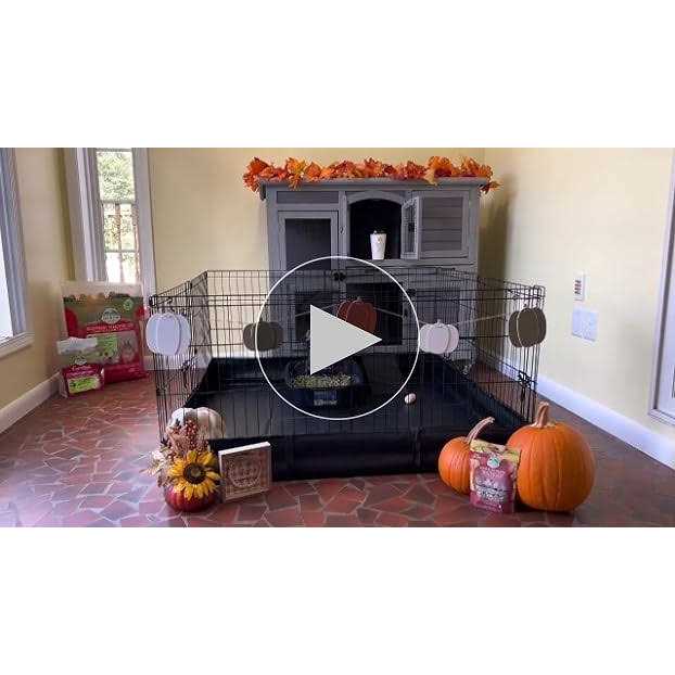 Two Story Rabbit Hutch with Wheels S740712