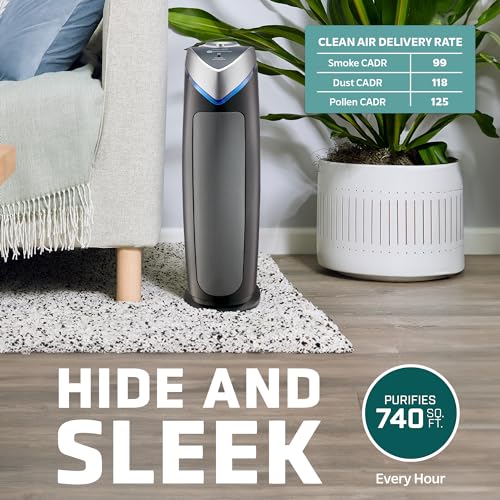 4-In-1 HEPA Air Purifier 22" Tower Gray C43695
