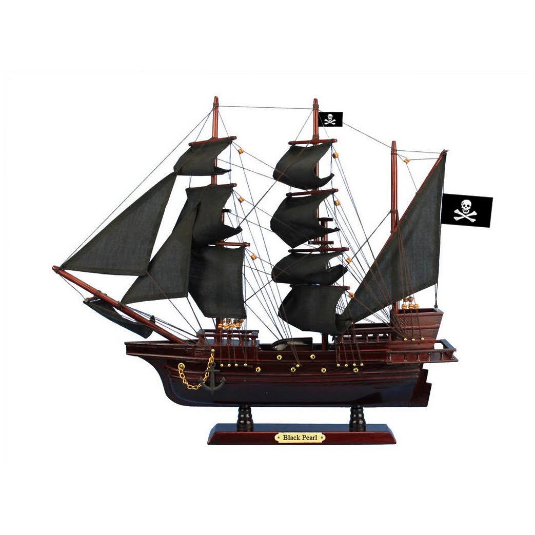 Wooden Pirate Ship Model 20" I94497