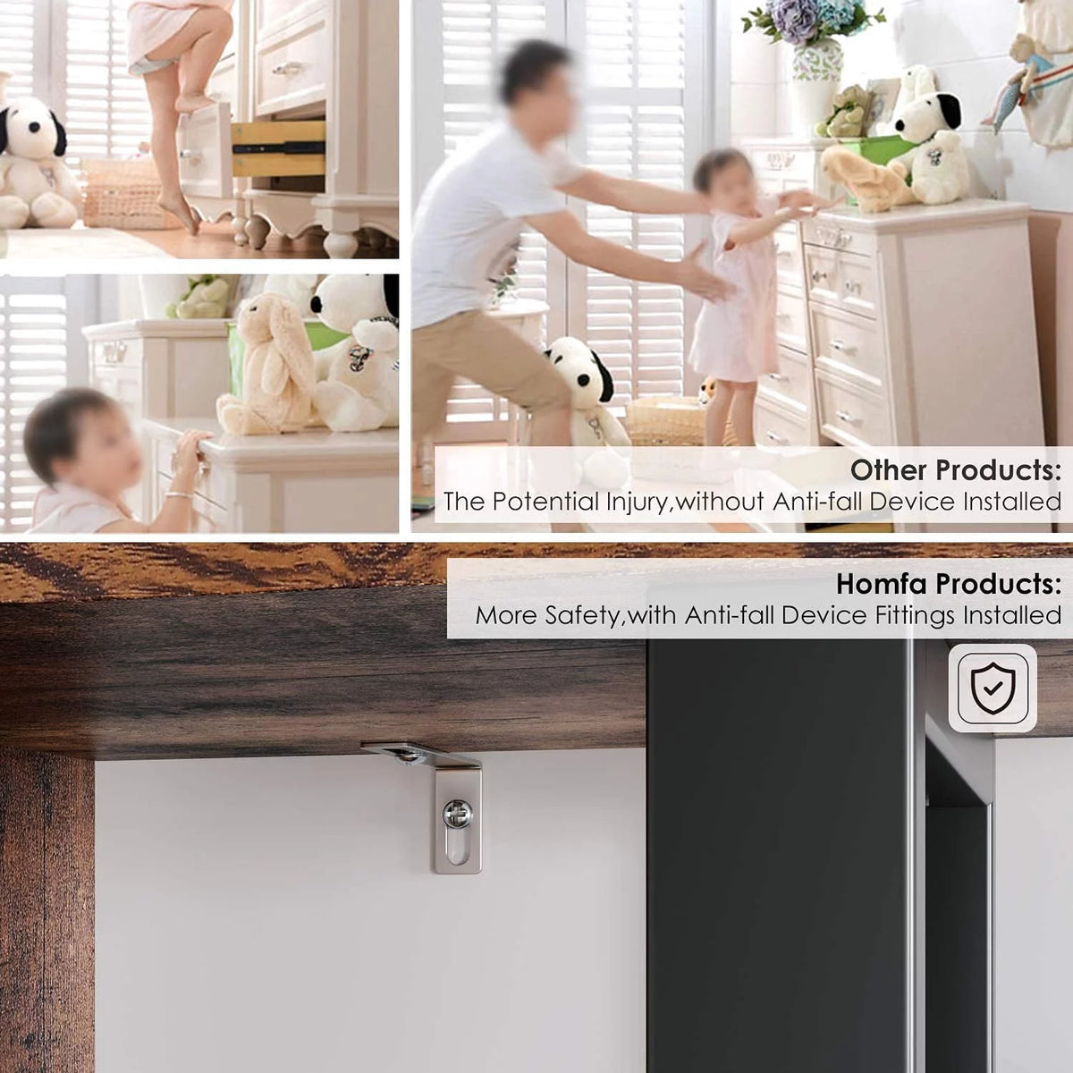 5 Tier Wooden Bookshelf with Metal Frame M33157