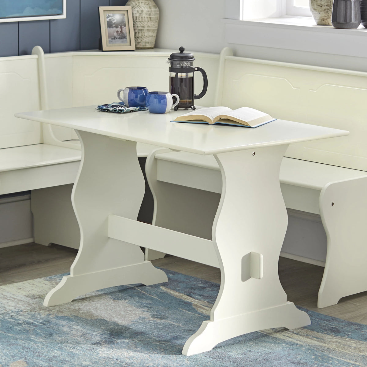 Espresso Corner Dining Nook with Storage R3951